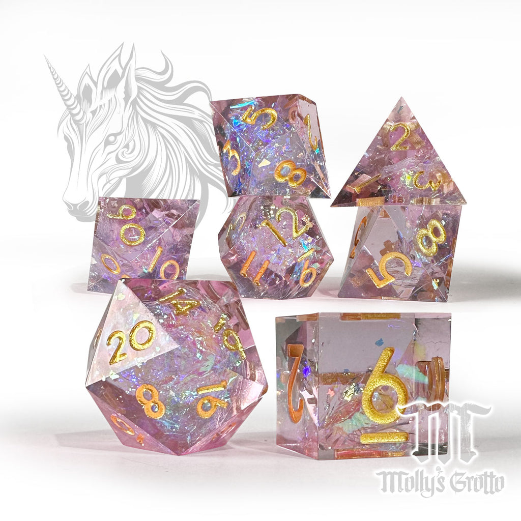 Unicorn Celestial Patron Warlock Dice Mollys Grotto