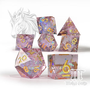 Open image in slideshow, Unicorn Celestial Patron Warlock Dice Mollys Grotto
