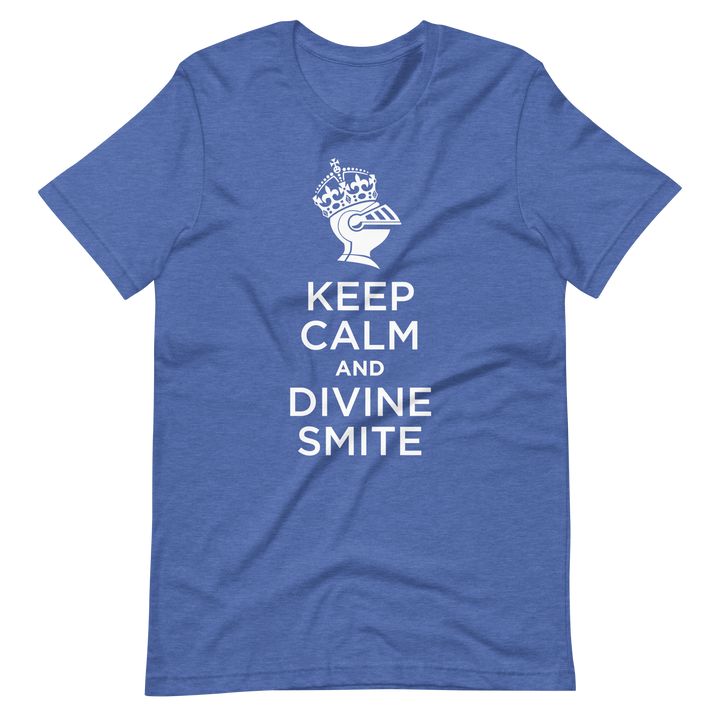 D&D Divine Smite inspired T-Shirt - Royal Blue Flecked