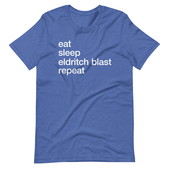 D&D Eldritch Blast inspired T-Shirt - Royal Blue Flecked