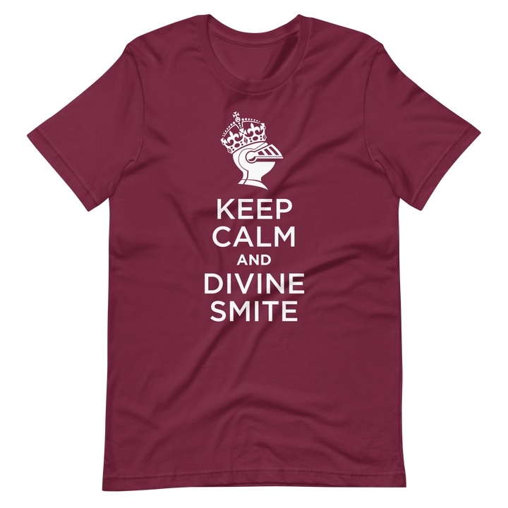 D&D Divine Smite inspired T-Shirt - Maroon