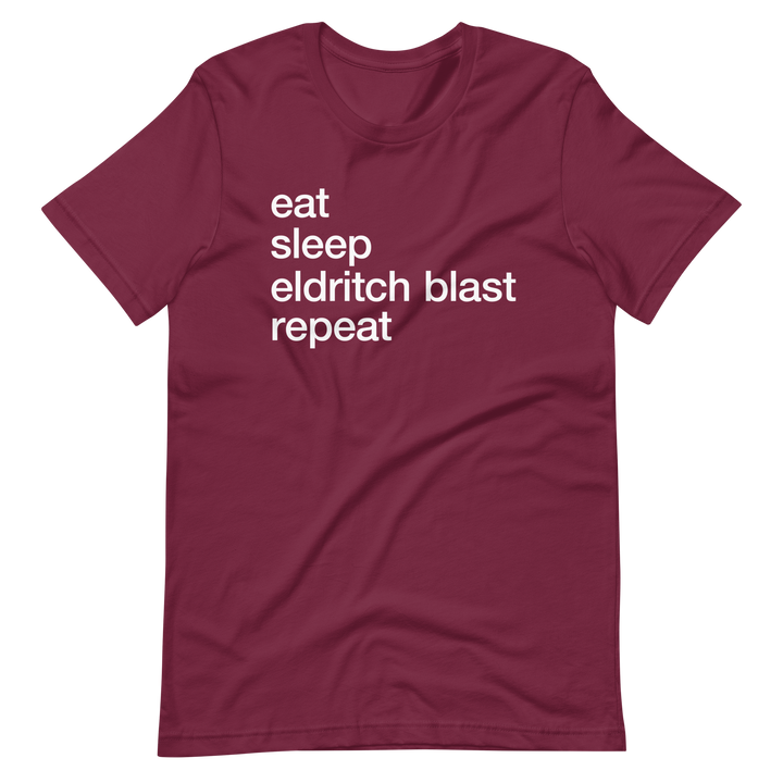 D&D Eldritch Blast inspired T-Shirt - Maroon