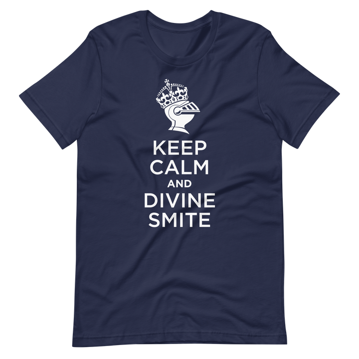 D&D Divine Smite inspired T-Shirt - Navy