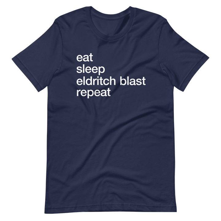 D&D Eldritch Blast inspired T-Shirt - Navy