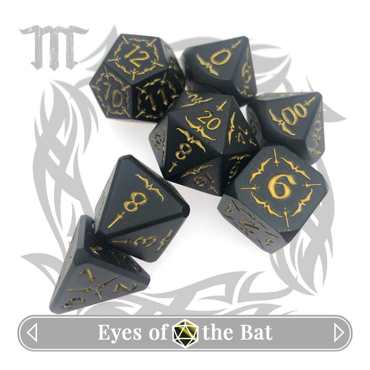 Metal Ravenloft D&D Dice