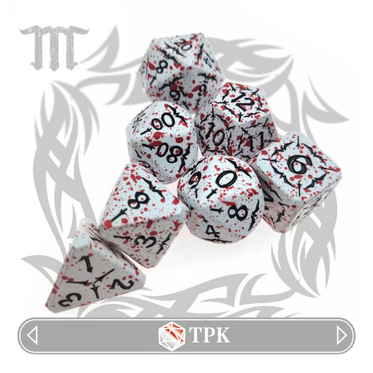 Metal Ravenloft D&D Dice