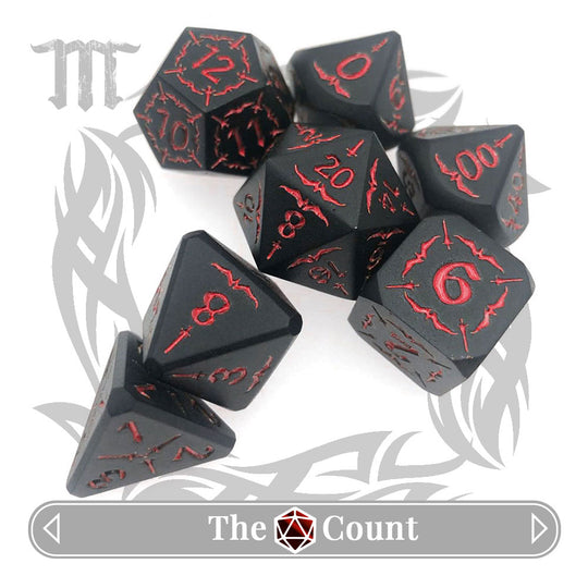 Metal Ravenloft D&D Dice