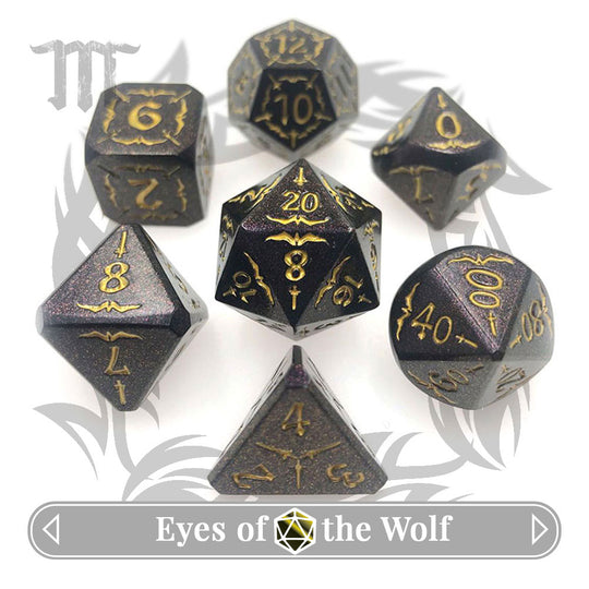 Metal Ravenloft D&D Dice