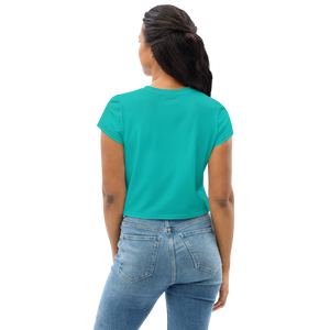 Thicc Crop Tee Womens Iris Blue