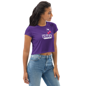 Thicc Crop Tee Womens Purple