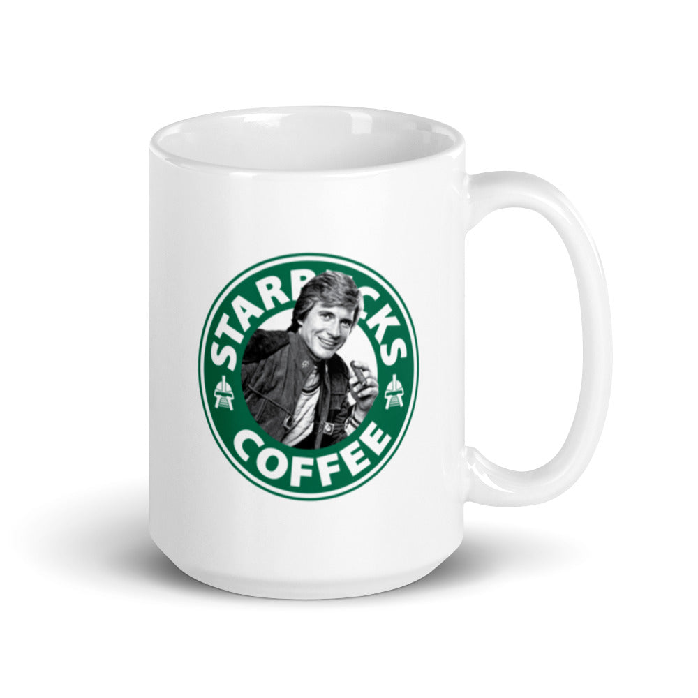 Battlestar Galactica inspired Coffee Mug - Dirk Benedict Starbuck - 15oz - Molly's Grotto